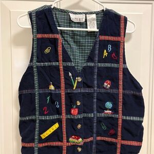 Y2K Embroidered Vest Casey & Max